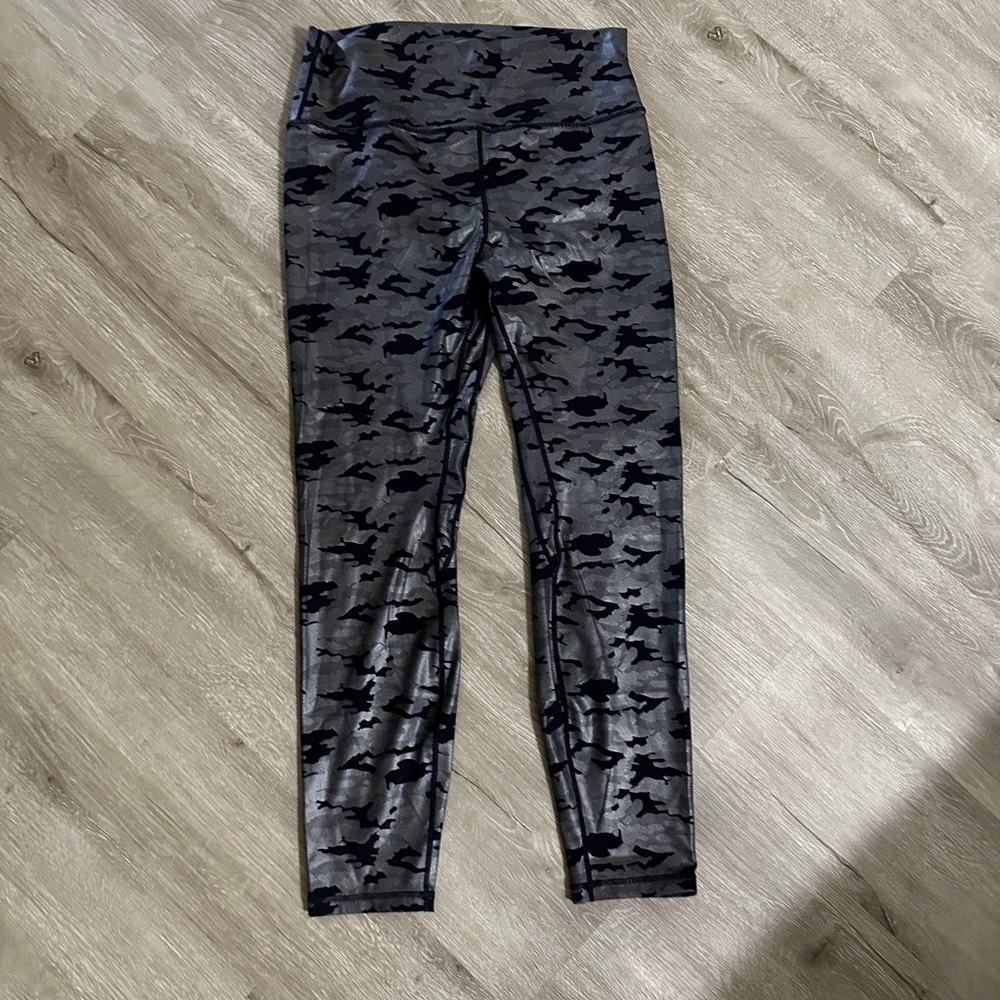 Zyia Active Reflective Metallic camo High Rise Leggings Womens 16-18